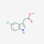 Methyl 2-(5-chloro-1H-indol-3-yl)acetate结构式