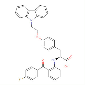 L-Tyrosine, O-[2-(9H-carbazol-9-yl)ethyl]-N-[2-(4-fluorobenzoyl)phenyl]-结构式