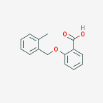 Structure of 2-[(2-methylphenyl)methoxy]benzoic acid