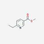 3-Pyridinecarboxylic acid, 6-ethyl-, methyl ester结构式
