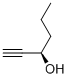 Structure of (R)-1-HEXYN-3-OL