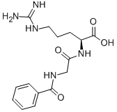 Structure of N-BENZOYL-GLY-ARG