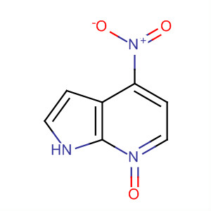 4-硝基-1H-吡咯并[2,3-B]吡啶-7-氧化物结构式