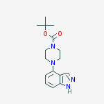 Structure of 1-Boc-4-(1H-Indazol-4-yl)piperazine