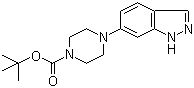 Structure of tert-Butyl 4-(1H-indazol-6-yl)piperazine-1-carboxylate