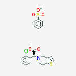 Structure of Clopidogrel benzenesulfonate