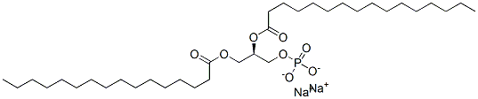 Structure of PHOSPHATIDIC ACID, DIPALMITOYL, SODIUM SALT