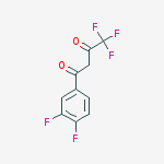 1-(3,4-二氟苯甲酰基)-3,3,3-三氟丙酮结构式