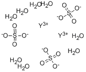 Structure of YTTRIUM SULFATE OCTAHYDRATE