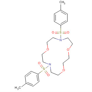 1,4,10-Trioxa-7,13-diazacyclopentadecane,7,13-bis[(4-methylphenyl)sulfonyl]-结构式