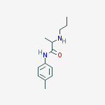 Structure of N-(4-methylphenyl)-2-(propylamino)propanamide