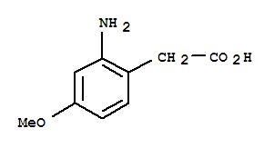 Structure of 2-AMINO-4-METHOXYPHENYLACETIC ACID