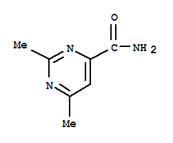 Structure of 4-Pyrimidinecarboxamide,2,6-dimethyl-