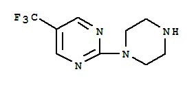 2-(哌嗪-1-基)-5-三氟甲基嘧啶结构式