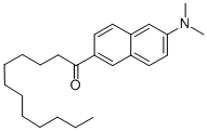 6-十二酰基-N,N-二甲基-2-萘胺结构式