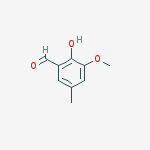 Structure of 2-Hydroxy-3-methoxy-5-methylbenzaldehyde