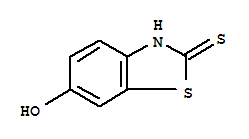 2-巯基-6-羟基苯并噻唑结构式