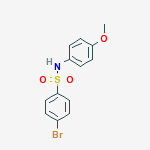 Structure of 4-bromo-N-(4-methoxyphenyl)benzenesulfonamide