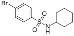 Structure of 4-BROMO-N-CYCLOHEXYLBENZENESULPHONAMIDE