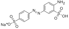 Structure of sodium hydrogen 4-aminoazobenzene-3,4-disulphonate
