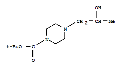 Structure of 4-(2-HYDROXY-PROPYL)-PIPERAZINE-1-CARBOXYLIC ACID TERT-BUTYL ESTER