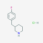 Structure of 3-(4-FLUOROBENZYL)-PIPERIDINE HCL