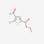 ethyl 5-chloro-4-formylthiophene-2-carboxylate结构式