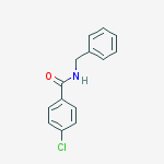 Structure of benzamide, 4-chloro-N-(phenylmethyl)-