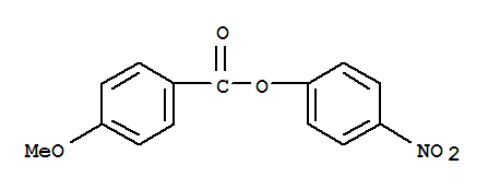 Structure of 4-nitrophenyl 4-methoxybenzoate