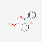 Structure of 2-BROMO-2-CARBOETHOXYBENZOPHENONE