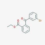 Structure of 3-BROMO-2-CARBOETHOXYBENZOPHENONE