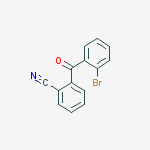 Structure of 2-BROMO-2-CYANOBENZOPHENONE