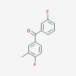 Structure of 3,4-DIFLUORO-3-METHYLBENZOPHENONE