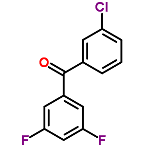 3-CHLORO-3,5-DIFLUOROBENZOPHENONE结构式