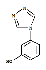 3-(4H-1,2,4-三唑-4-基)苯酚结构式