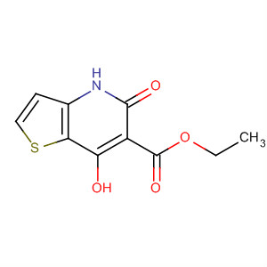 Structure of Thieno[3,2-b]pyridine-6-carboxylic acid, 4,5-dihydro-7-hydroxy-5-oxo-,ethyl ester