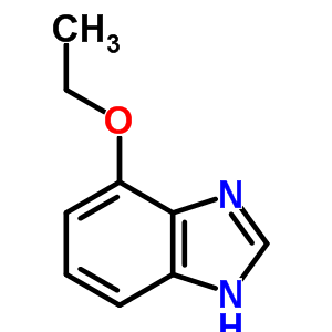 Structure of 4-ethoxy-1H-benzimidazole