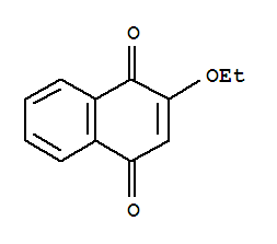 Structure of 1,4-naphthalenedione, 2-ethoxy-