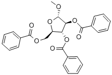 Structure of METHYL-2,3,5-TRI-O-BENZOYL-A-D-*ARABINOFURANOSIDE