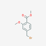 Structure of methyl 4-(bromomethyl)-2-methoxybenzoate