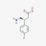 Chemical structure of (S)-4-AMINO-3-(4-FLUOROPHENYL)BUTANOIC ACID