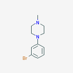 Structure of 1-(3-bromophenyl)-4-methylpiperazine