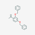 2,4-Bis(benzyloxy)-1-(prop-1-en-2-yl)benzene结构式