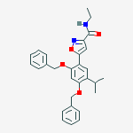 5-(2,4-bis(benzyloxy)-5-isopropylphenyl)-N-ethylisoxazole-3-carboxamide结构式