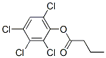 Structure of Butyric acid 2,3,4,6-tetrachlorophenyl ester