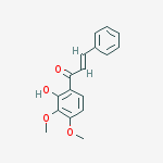 Structure of (e)-1-(2-hydroxy-3,4-dimethoxyphenyl)-3-phenylprop-2-en-1-one