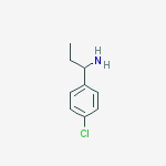 Structure of benzenemethanamine, 4-chloro-alpha-ethyl-