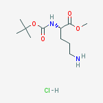Structure of Boc-L-Ornithine Methyl Ester HCl