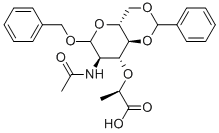 Structure of BENZYL N-ACETYL-4,6-O-BENZYLIDENEMURAMIC ACID