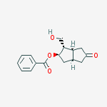 Structure of 2(1H)-Pentalenone, 5-(benzoyloxy)hexahydro-4-(hydroxyMethyl)-, [3aS-(3a,4,5,6a)]-